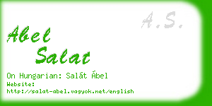 abel salat business card